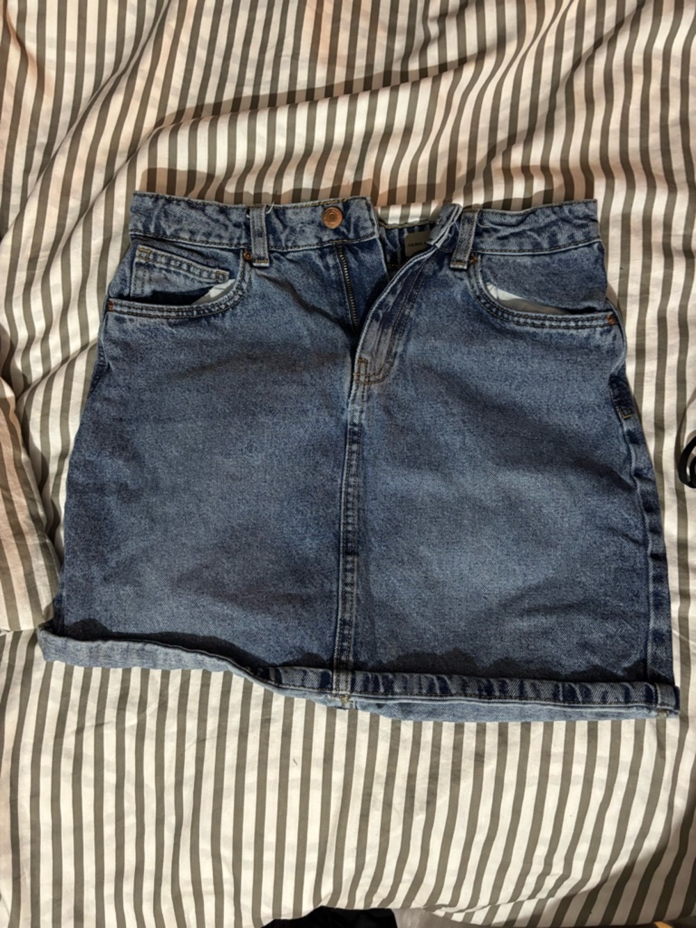 Vero Moda Blue Denim Mini Skirt